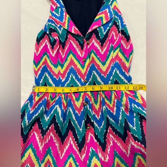 Lilly Pulitzer - Multicolored Zig-Zag Collared Dress - Picture 8 of 11
